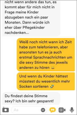 Chat in der Bumble-App