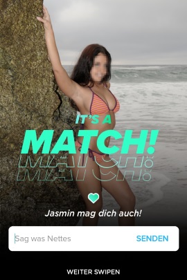 In Dating-App wird ein Match angezeigt