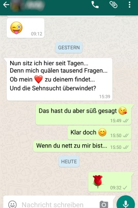 Text whatsapp liebes ᐅ Liebe